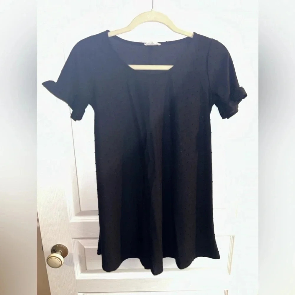 See You Monday Black Mini Dress. Size small